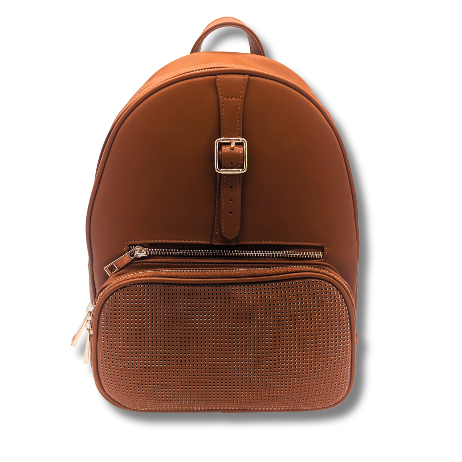 francesca's army green mini fashion backpack rosegold zippers Rope Drop® Backpack