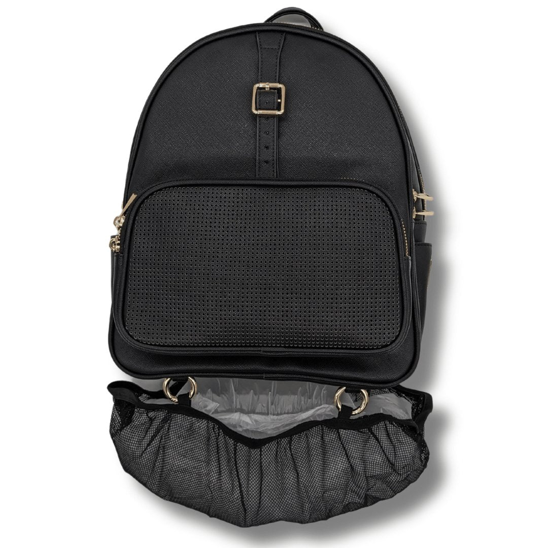 Rope Drop Backpack (Black) with Schweitzer Hydration Kit and 10 Locking Pin Backs