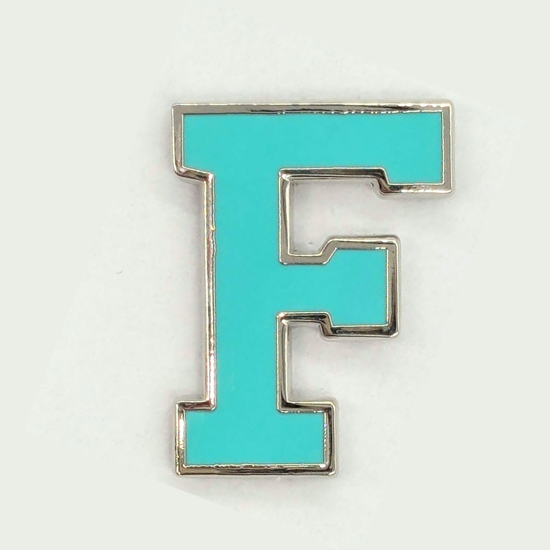 Varsity Letter Pin - Petal Pink