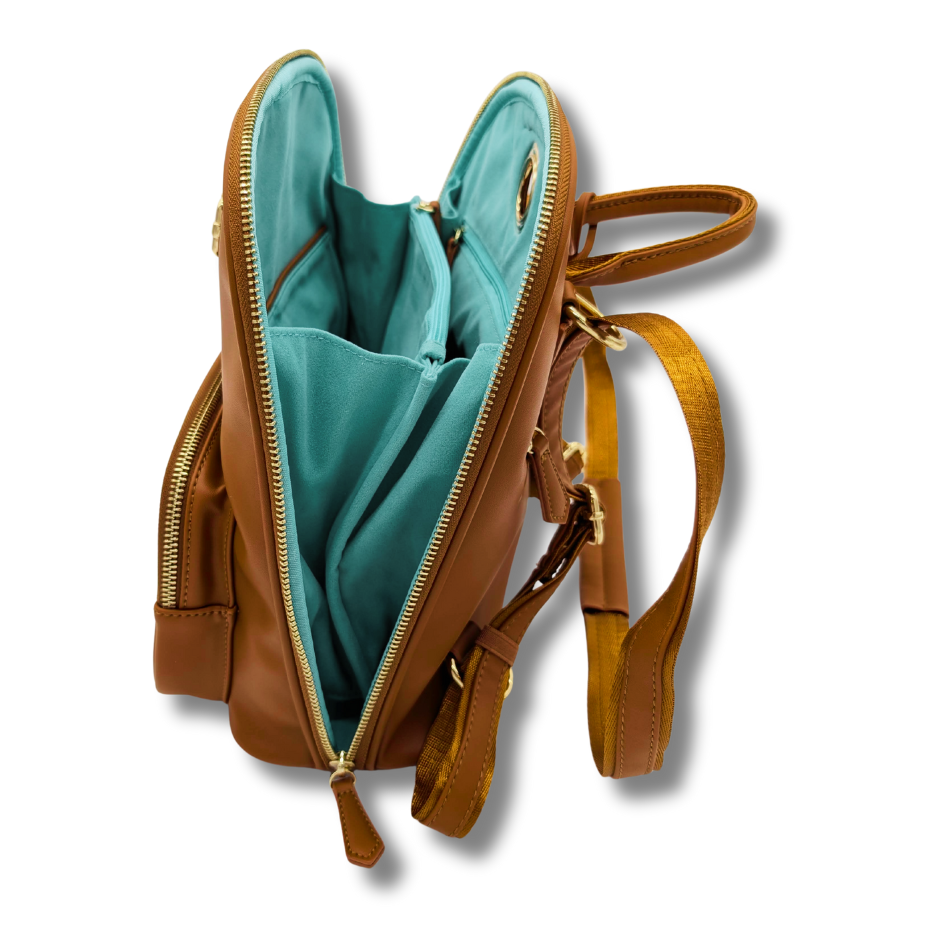 The Park View Crossbody Backpack - Fawn