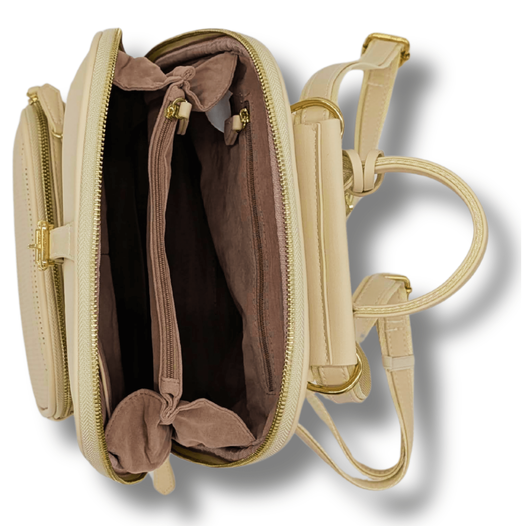 The Park View Crossbody Backpack - Marshmallow