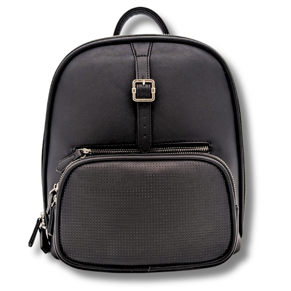 The Park View Crossbody Backpack - Pitch Black