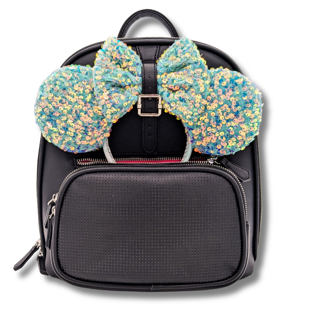 The Park View Crossbody Backpack - Pitch Black