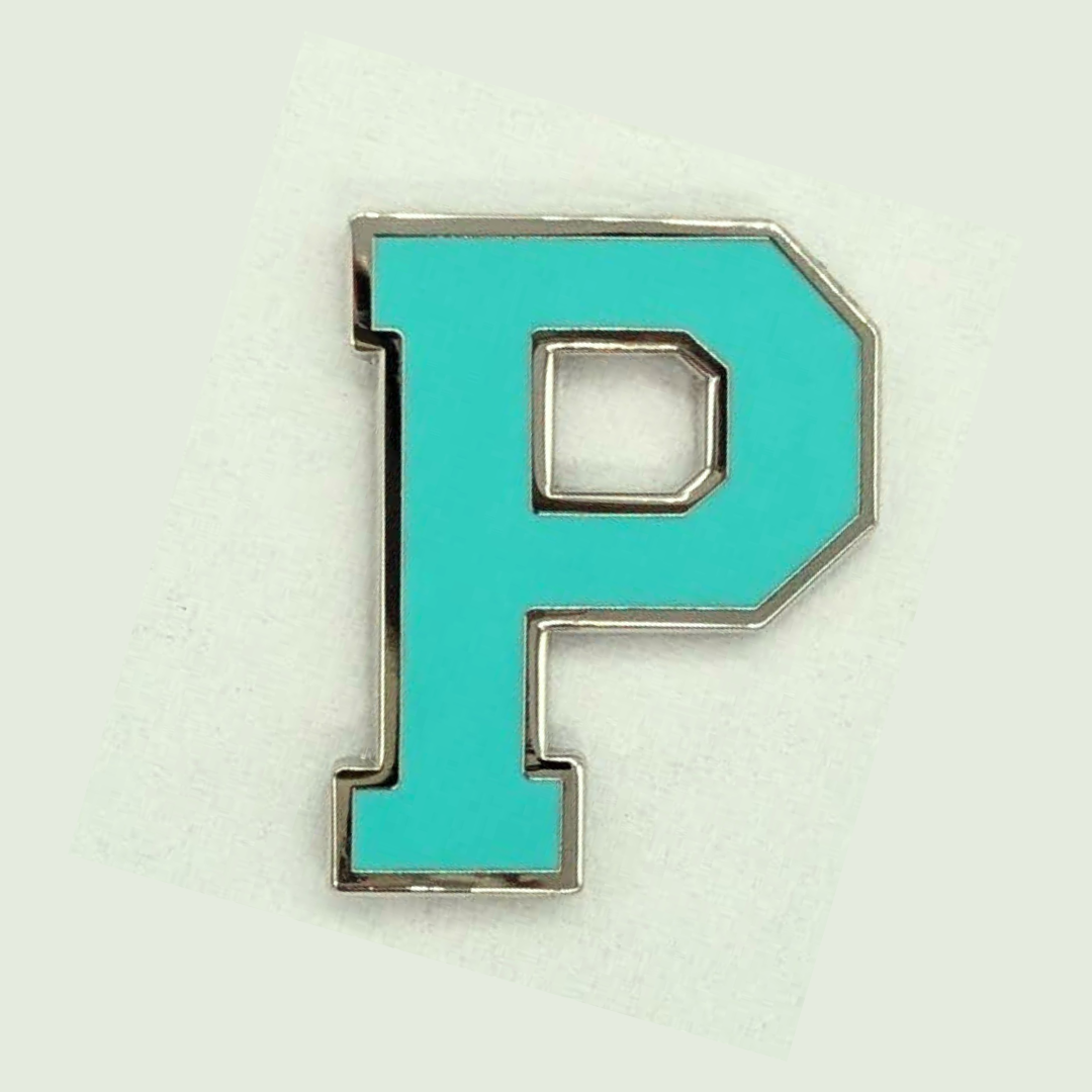 Varsity Letter Pin - Petal Pink