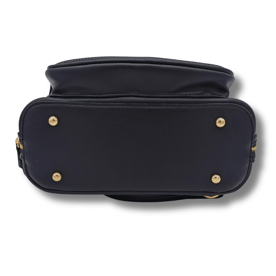 The Park View Crossbody Backpack - Pitch Black