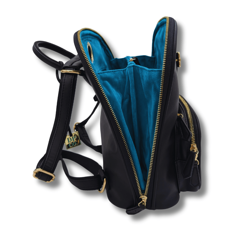 The Park View Crossbody Backpack - Pitch Black