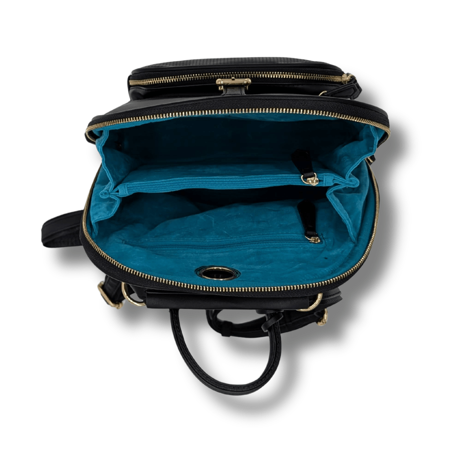 The Park View Crossbody Backpack - Pitch Black