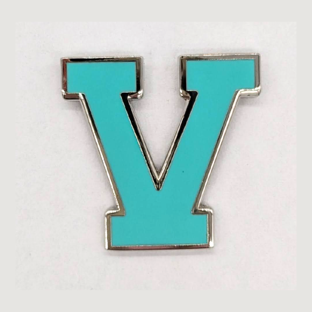 Varsity Letter Pin - Petal Pink