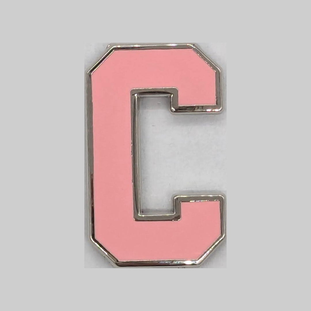 Varsity Letter Pin - Petal Pink