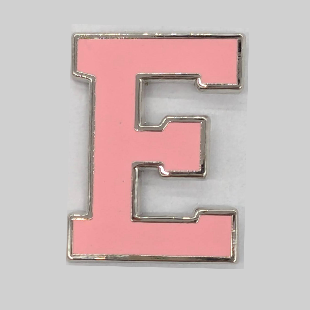 Varsity Letter Pin - Petal Pink