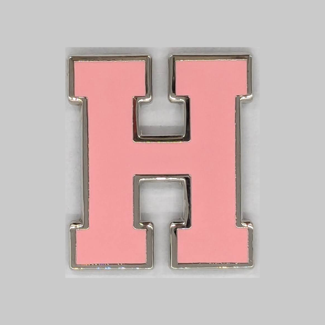 Varsity Letter Pin - Petal Pink