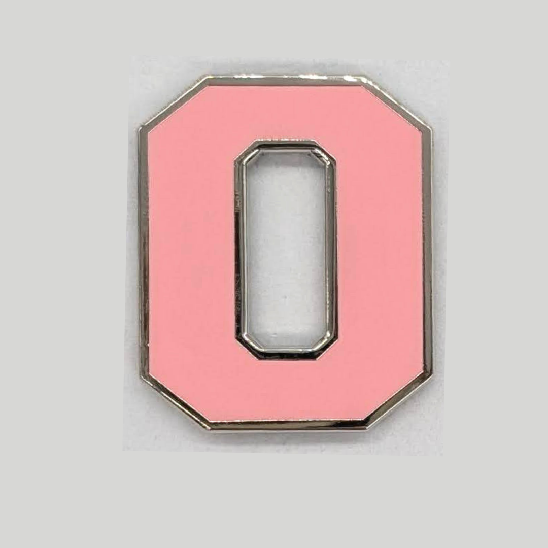 Varsity Letter Pin - Petal Pink