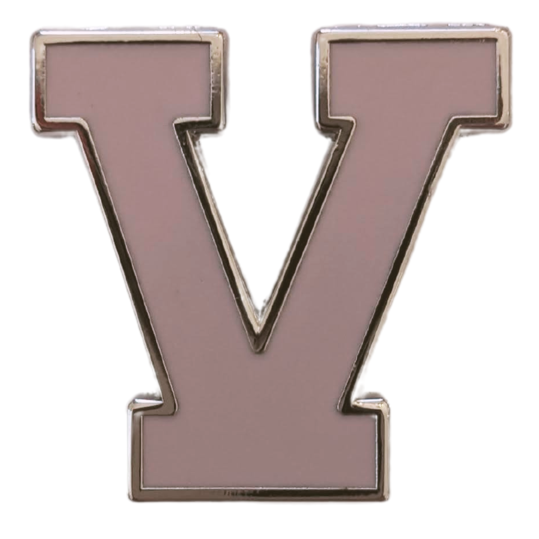 Varsity Letter Pin - Vintage Lilac