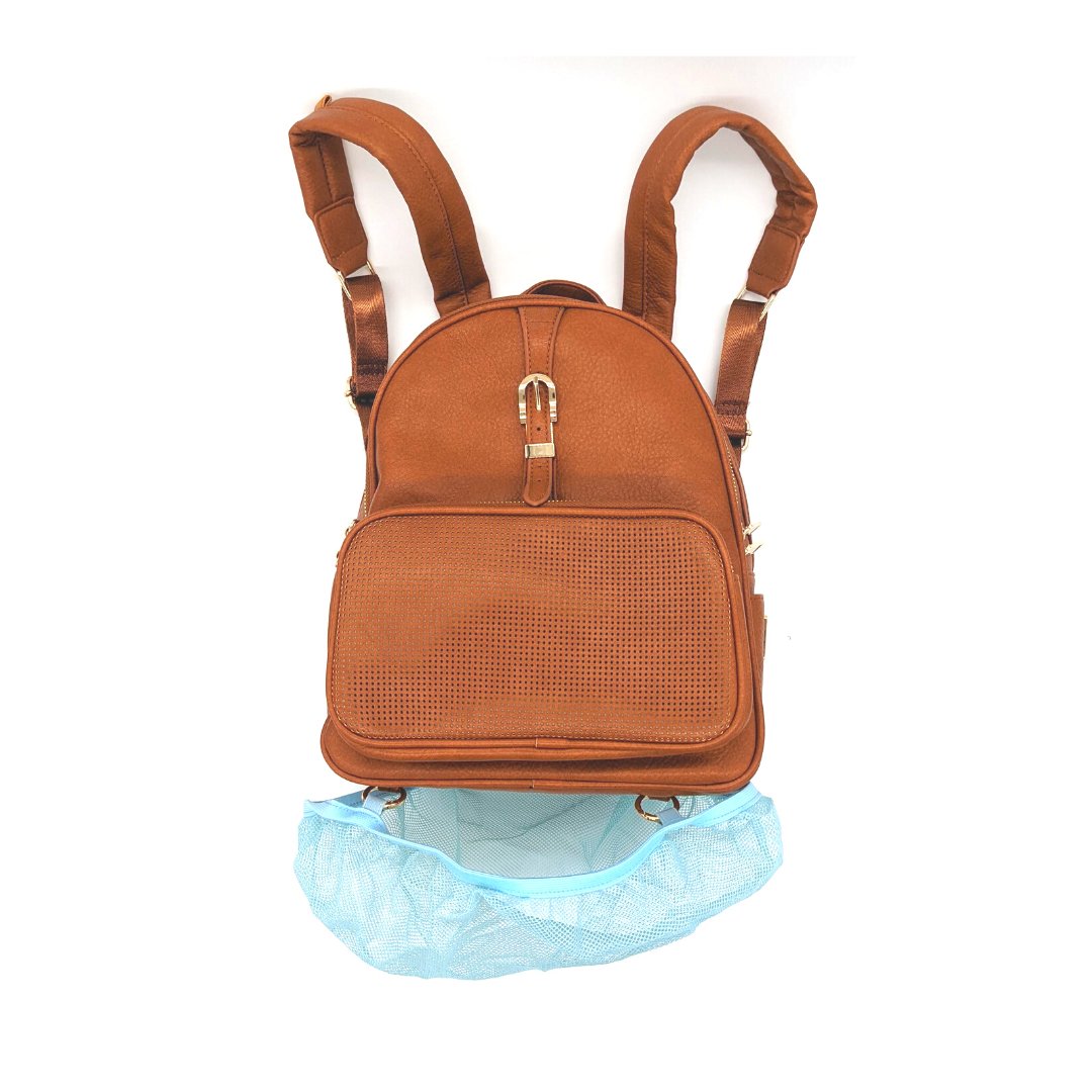 Rope Drop Backpack (Camel) with Schweitzer Hydration Kit and 10 Locking Pin Backs