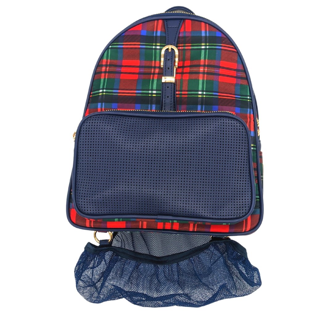 Rope Drop Backpack (The Plaid) with Schweitzer Hydration Kit and 10 Locking Pin Backs